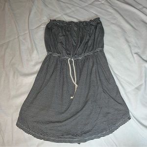 BILLABONG strapless dress size medium large striped swim lightweight